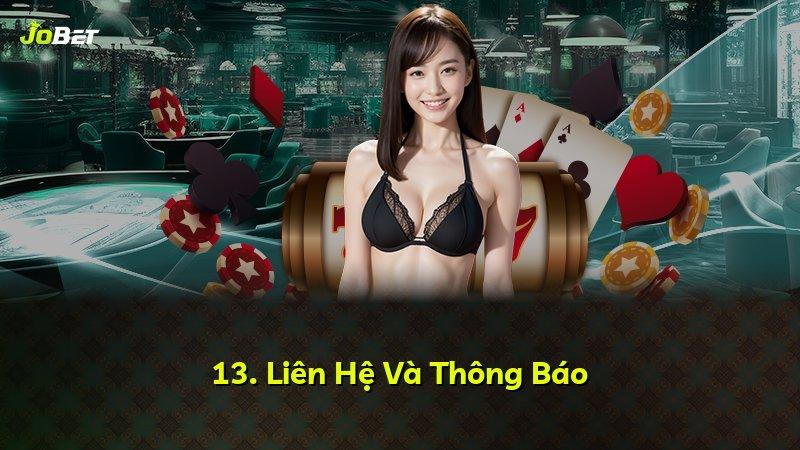 13. Liên Hệ Và Thông Báo